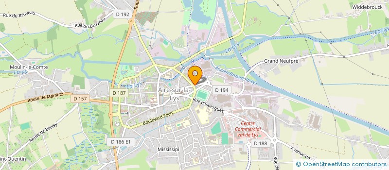 localisation de l'entreprise SCI GLVNOTAIRE  AIRE-SUR-LA-LYS