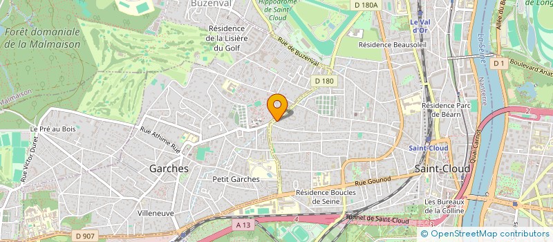localisation de l'entreprise SCI GM à SAINT-CLOUD