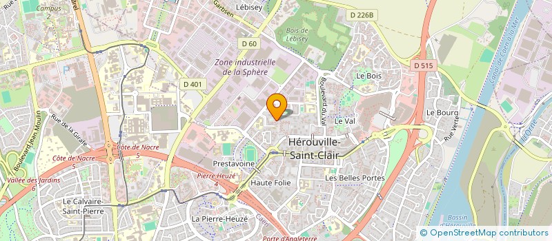 localisation de l'entreprise SCI GM  HEROUVILLE-SAINT-CLAIR