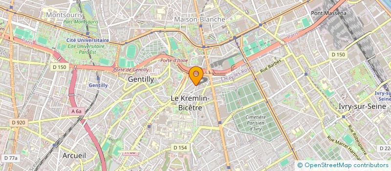 localisation de l'entreprise SCI GM  KREMLIN BICETRE