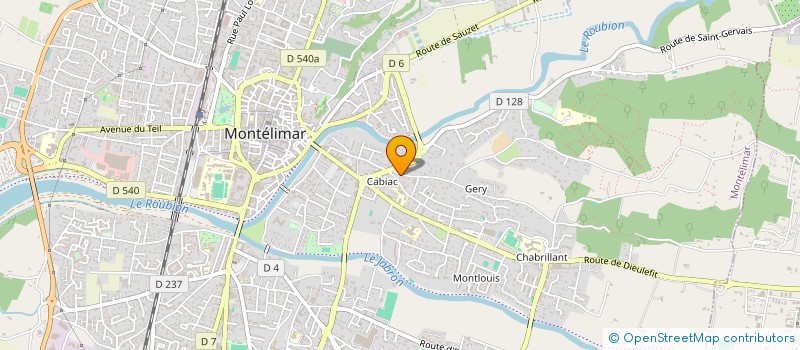 localisation de l'entreprise SCI GM à MONTELIMAR