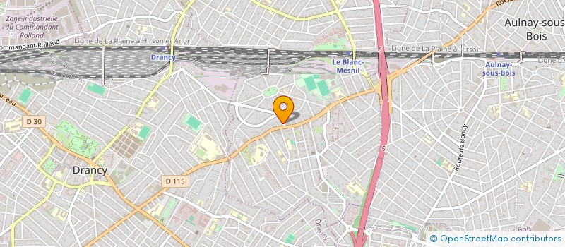 localisation de l'entreprise SCI GM  LE BLANC-MESNIL