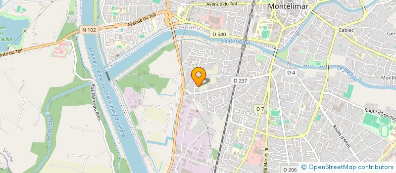 localisation de l'entreprise SCI GM à MONTELIMAR