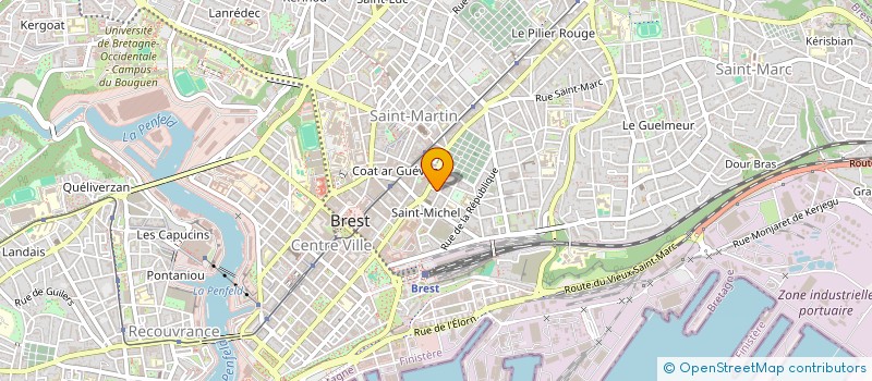 localisation de l'entreprise SCI GM  BREST