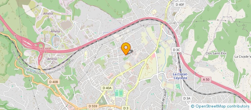 localisation de l'entreprise SCI GM  LA CIOTAT