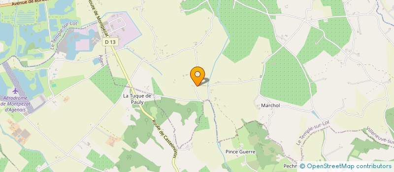 localisation de l'entreprise SCI GM  LE TEMPLE-SUR-LOT