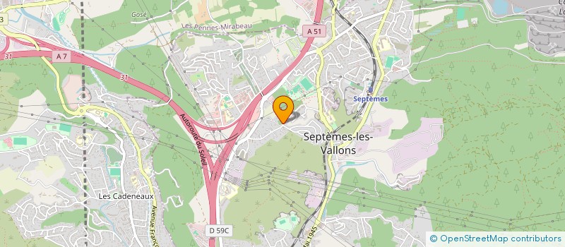 localisation de l'entreprise SCI GM IMMO  SEPTEMES-LES-VALLONS
