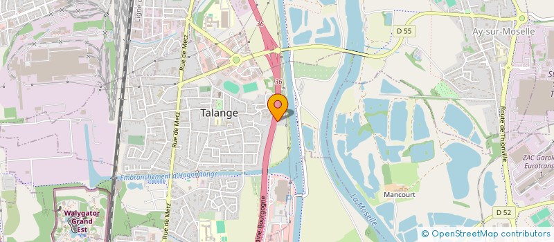 localisation de l'entreprise SCI GM IMMO  TALANGE