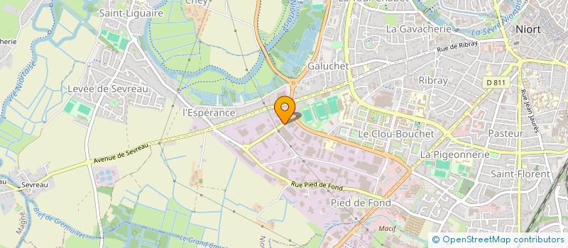 localisation de l'entreprise SCI GM IMMOBILIER  NIORT
