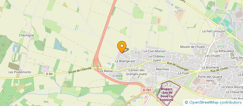 localisation de l'entreprise SCI GM LA CLEF  DOUE-EN-ANJOU