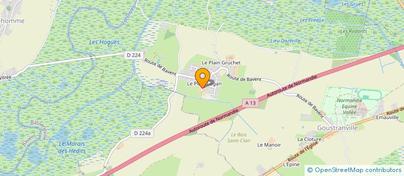 localisation de l'entreprise SCI GM PARIS  GOUSTRANVILLE