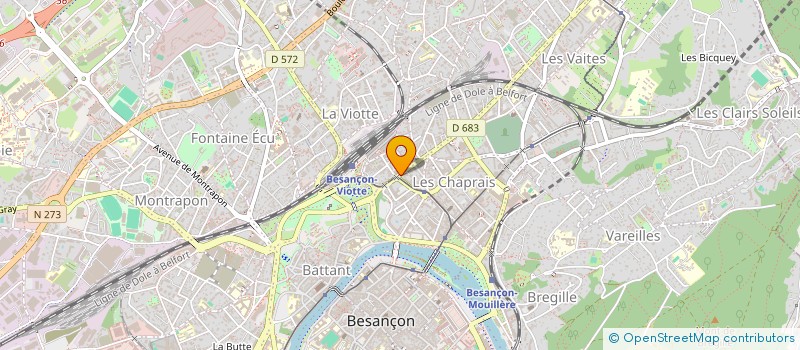 localisation de l'entreprise SCI GM RICCARDI à BESANCON