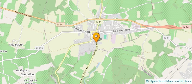 localisation de l'entreprise SCI GM2C  HIERSAC