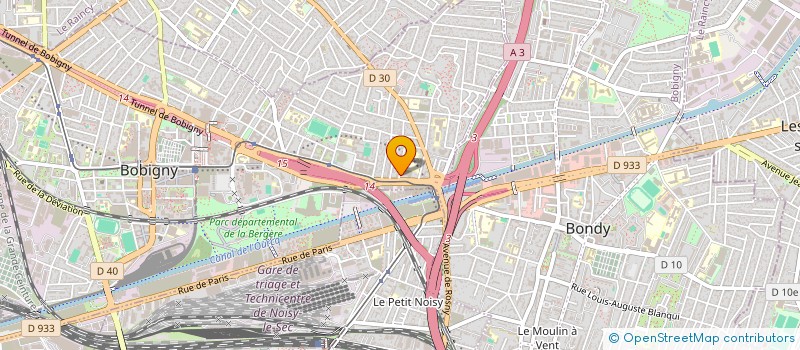 localisation de l'entreprise SCI GMA  BOBIGNY