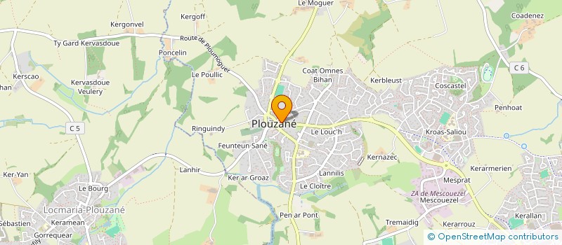 localisation de l'entreprise SCI  GMA  PLOUZANE