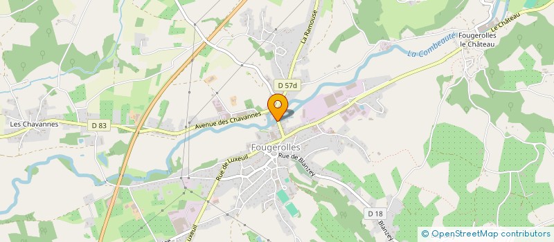 localisation de l'entreprise SCI GMA  FOUGEROLLES-SAINT-VALBERT