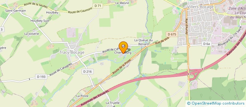 localisation de l'entreprise SCI GMA  VILLERS-BOCAGE