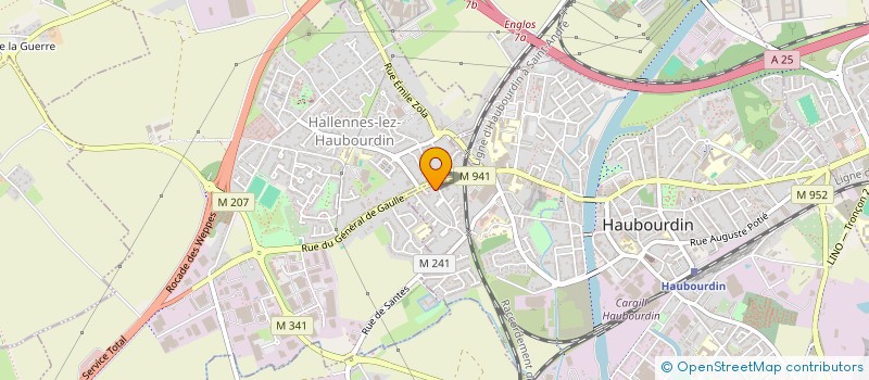 localisation de l'entreprise SCI GMAC  HAUBOURDIN