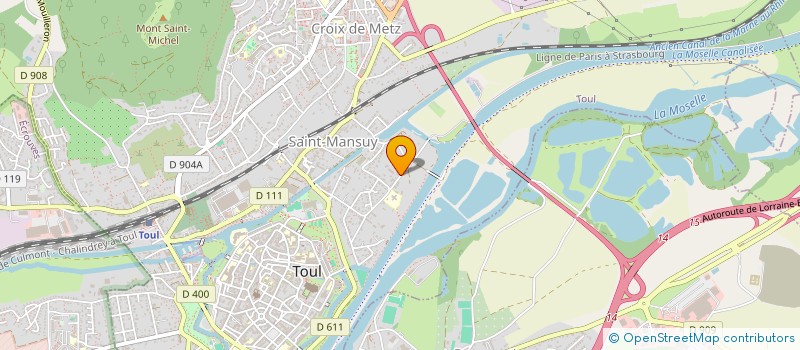 localisation de l'entreprise SCI GMANSUY  TOUL