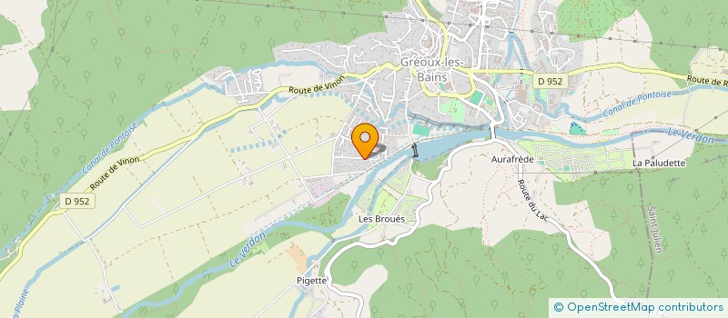 localisation de l'entreprise SCI GMATICE  GREOUX-LES-BAINS