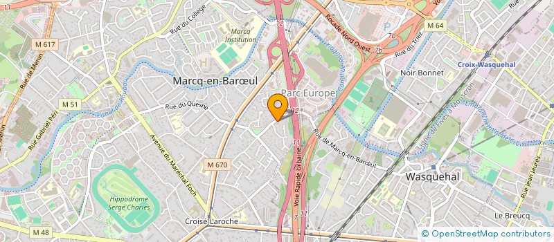 localisation de l'entreprise SCI GMC à MARCQ-EN-BARŒUL