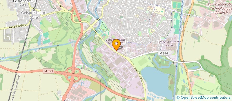 localisation de l'entreprise SCI GMC  ILLKIRCH-GRAFFENSTADEN