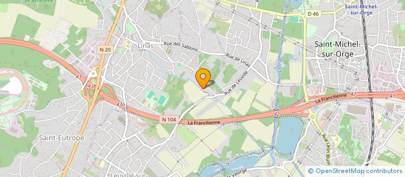 localisation de l'entreprise SCI GMC à LINAS
