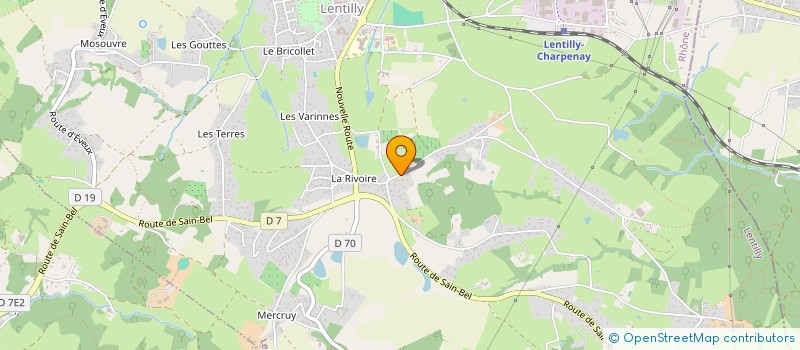 localisation de l'entreprise SCI GMC  LENTILLY