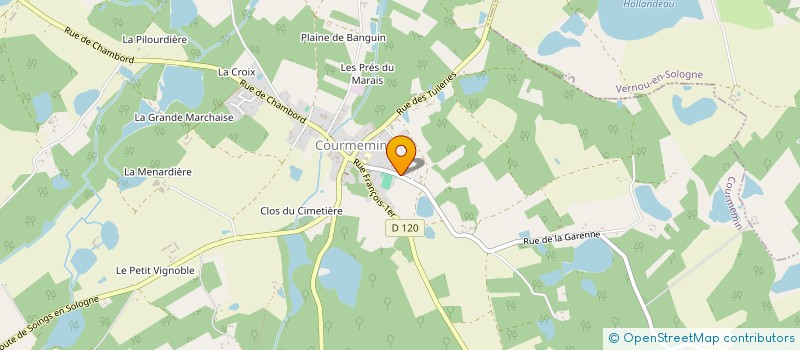 localisation de l'entreprise SCI GMC.  COURMEMIN