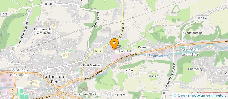 localisation de l'entreprise SCI GMCC  LA CHAPELLE-DE-LA-TOUR