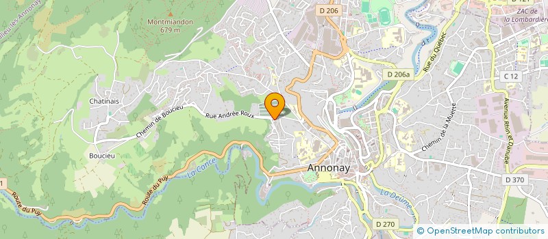 localisation de l'entreprise SCI GME à ANNONAY