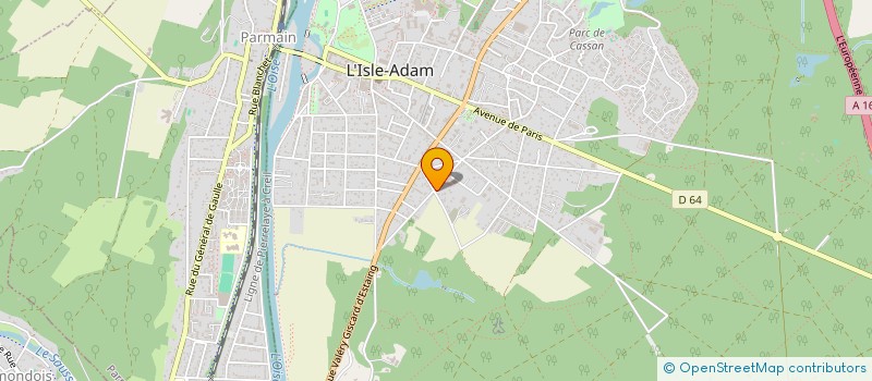 localisation de l'entreprise SCI GMFG à ISLE ADAM