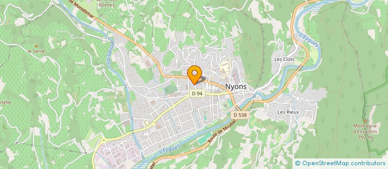 localisation de l'entreprise SCI GMFL  NYONS