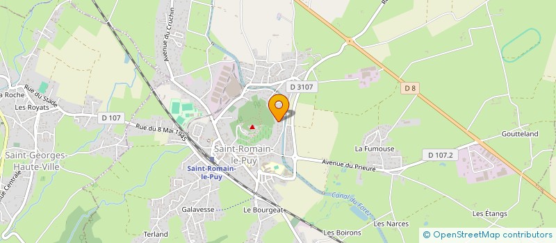 localisation de l'entreprise SCI GMG  SAINT-ROMAIN-LE-PUY