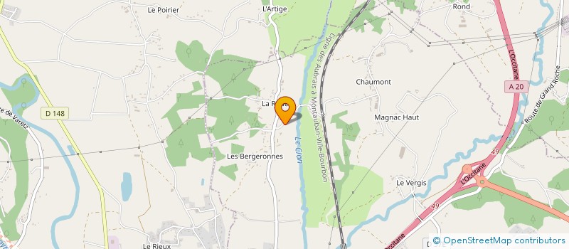 localisation de l'entreprise SCI GMG IMMOBILIER  USSAC