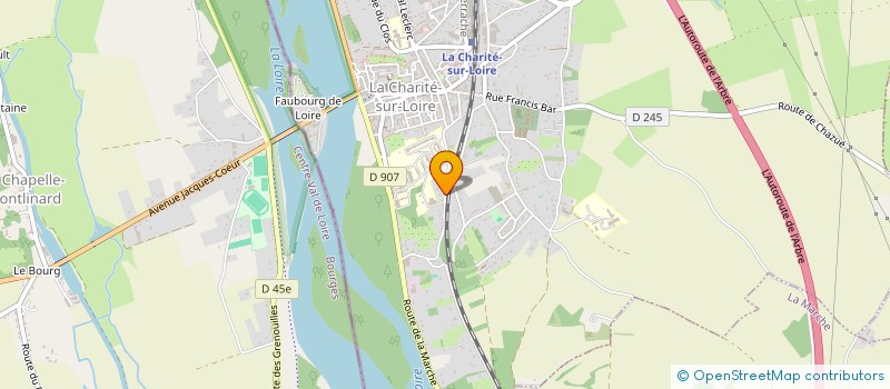 localisation de l'entreprise SCI GMH RESERVOIRS  LA CHARITE-SUR-LOIRE