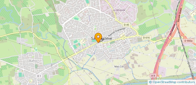 localisation de l'entreprise SCI GMI INVESTISSEMENTS  ST ESTEVE