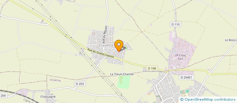 localisation de l'entreprise SCI GMJBR  CLAVETTE