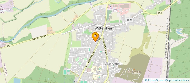 localisation de l'entreprise SCI GMLJ  WITTELSHEIM