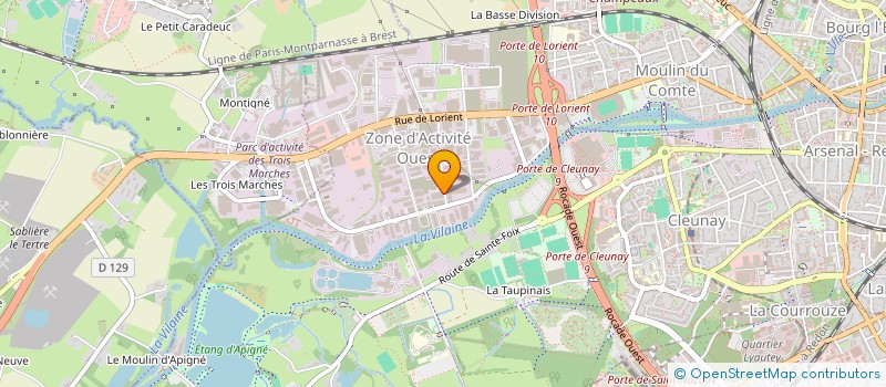 localisation de l'entreprise SCI GMP  RENNES