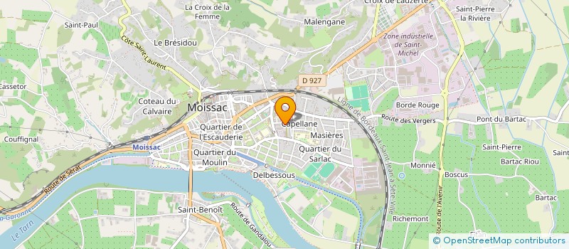 localisation de l'entreprise SCI GMP 82  MOISSAC