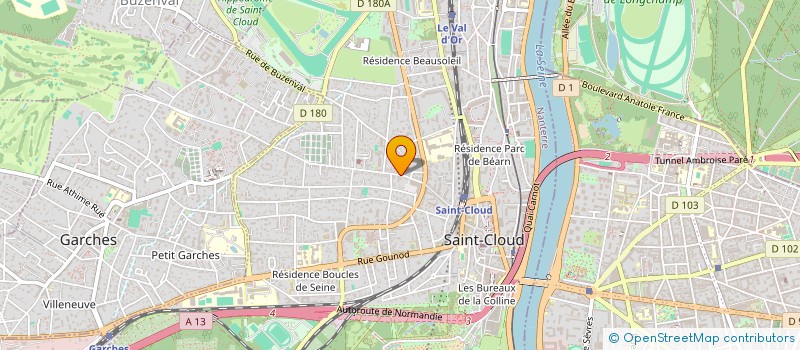 localisation de l'entreprise SCI GMPA FOCH à SAINT-CLOUD