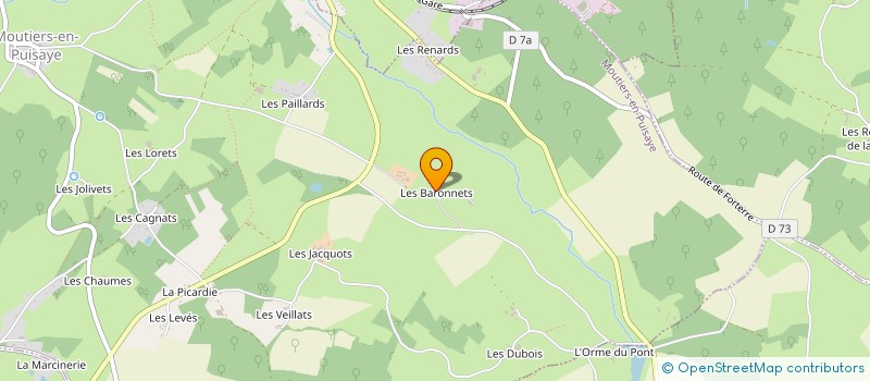 localisation de l'entreprise SCI GMSV  MOUTIERS-EN-PUISAYE