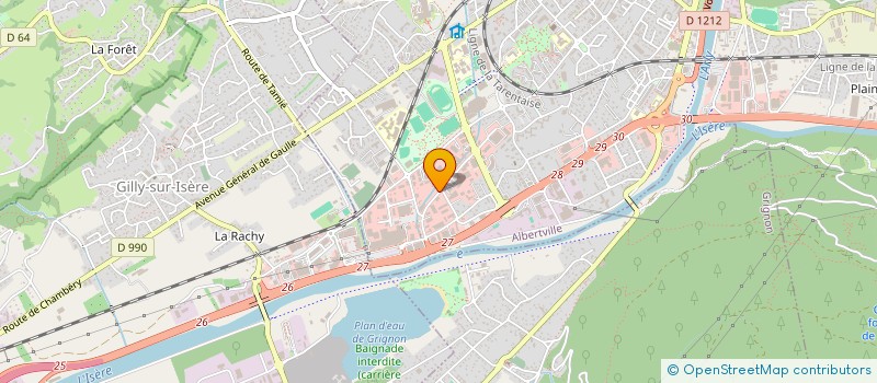 localisation de l'entreprise SCI GMVR  ALBERTVILLE