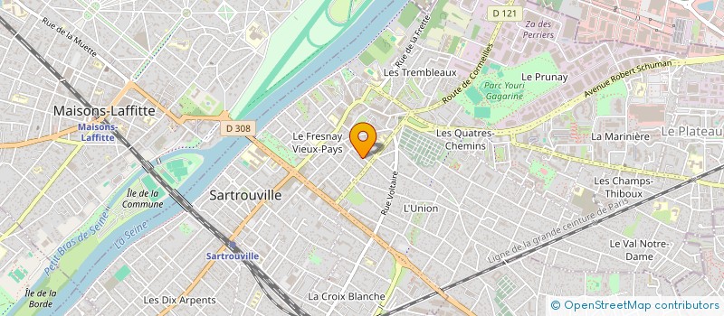 localisation de l'entreprise SCI GNAC INVESTISSEMENT  SARTROUVILLE