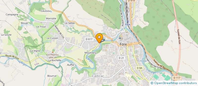 localisation de l'entreprise SCI GNAM à FOIX