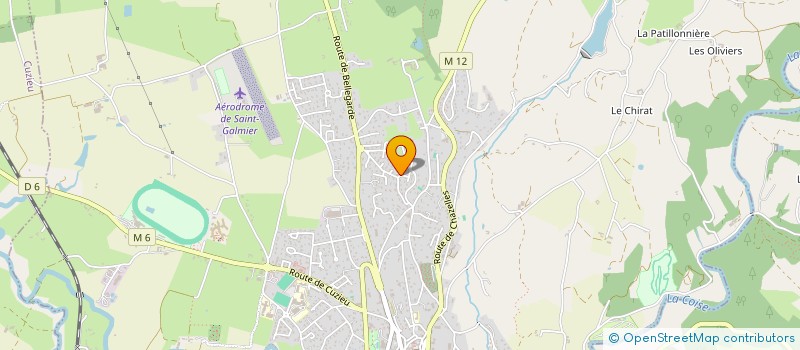 localisation de l'entreprise SCI GND  SAINT-GALMIER