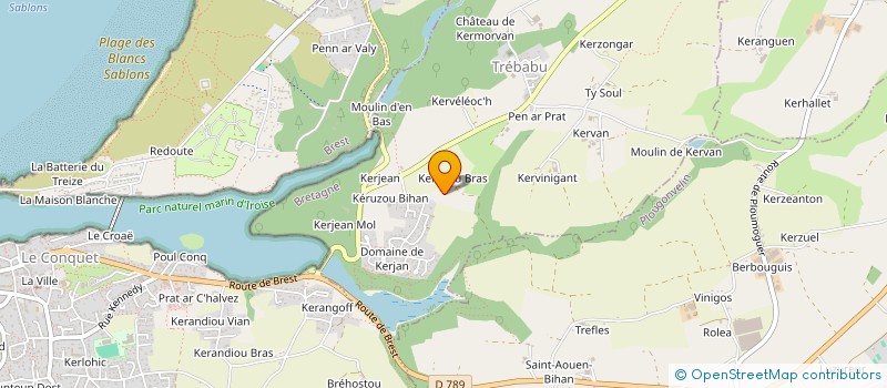 localisation de l'entreprise SCI GNG KERUZOU  TREBABU