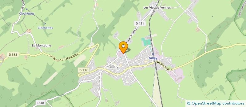 localisation de l'entreprise SCI GNJ  GILLEY