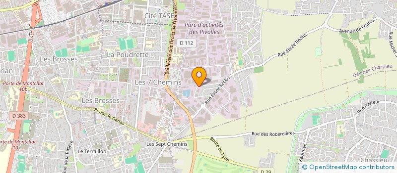 localisation de l'entreprise SCI GNS  DECINES-CHARPIEU